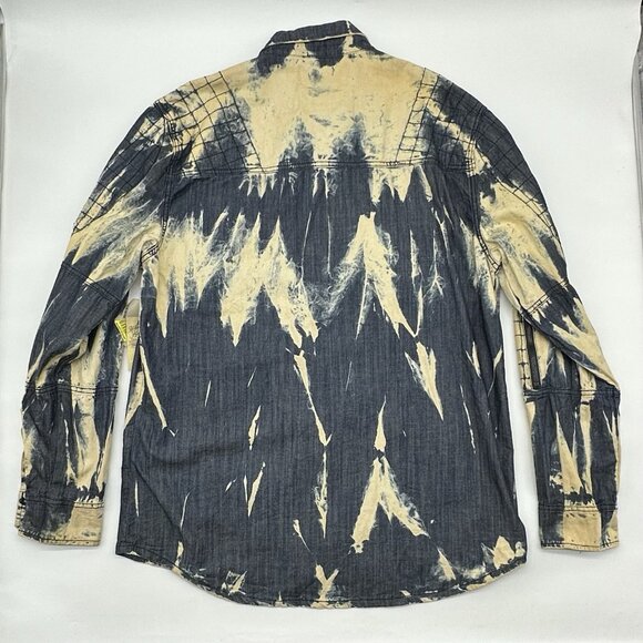 The Heritage by America Denim Distillery 1776 Size 2XL Acid Wash Denim Shirt NWT - Picture 8 of 11